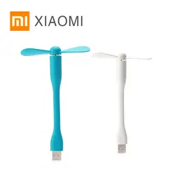 Xiaomi оригинальный USB вентилятор гибкий портативный мини-вентилятор высококачественный силиконовый материал для ноутбук, настольный