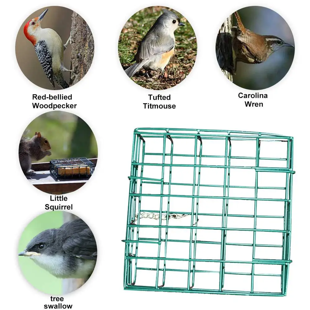 Кормушка для птиц зеленый Квадратный Блок для хлеба кормушка для птиц открытый птичий корм устройство для кормления