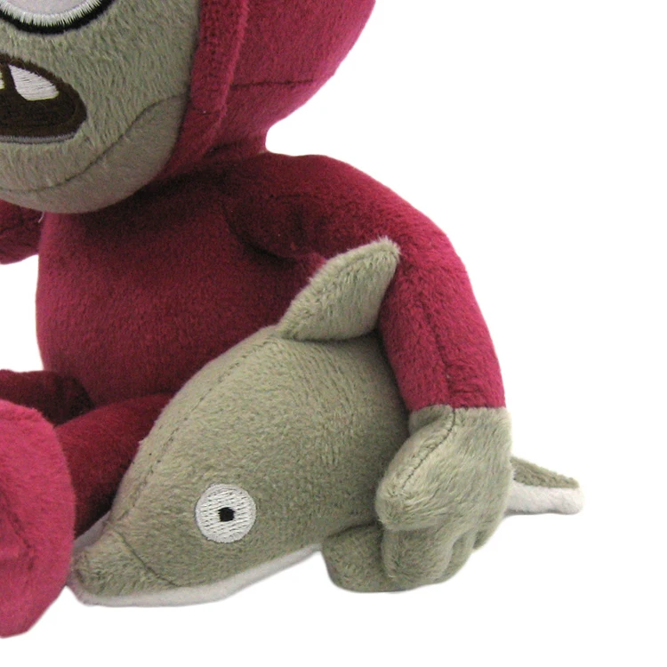 30 см PVZ Растения против Зомби Дельфин всадник плюшевый зомби игрушки куклы Мягкие игрушки подарки для детей