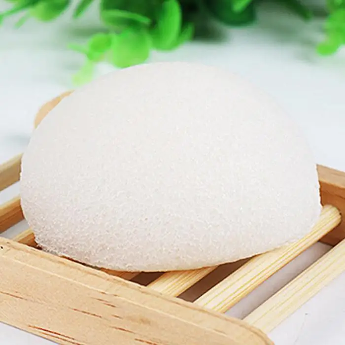 Эксфолиатор Натуральный Отель Puff Konjac лица Exfoliator Puff дома мытье Очищающая губка круглая Чистка