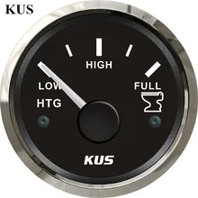 KUS 52 мм Холдинг-бак(SV-KY12002) 0-190 Ом 316 нержавеющая сталь Безель черная Лицевая панель для автомобиля грузовик универсальная лодка морской