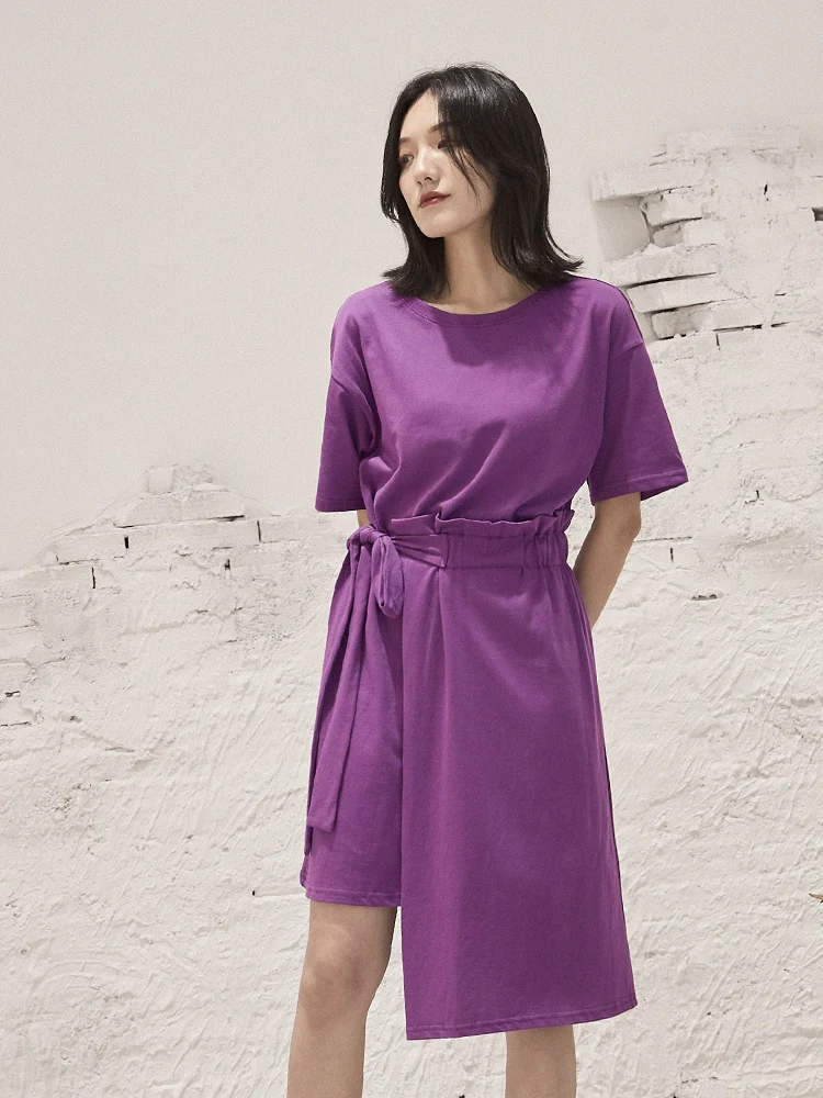 

Oukytha Women Dresses Korean Fashion Short Sleeve 100% Cotton Summer Dress 2019 Female Bodycon Dress Women Clothes GGZ19064