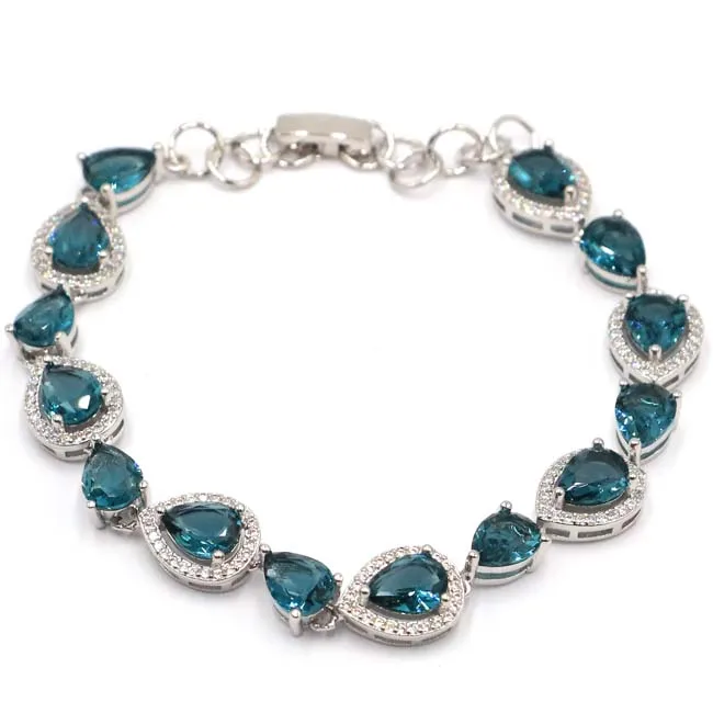 Aliexpress.com : Buy Gorgeous Drop London Blue Topaz Natural CZ Ladies