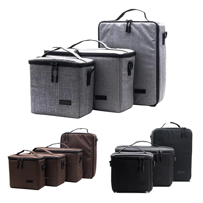 For Canon Nikon Sony Pentax DSLR SLR Lens Camera Bag Photography Protective Case Protector Nylon Insert Partition Case Photo Bag
