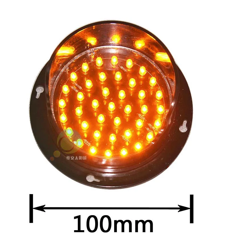 DC12V индивидуальные формы 100 мм желтый сигнал лампа LED стрелка доски части светофор Замена