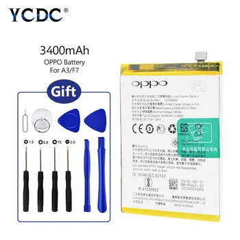 

2020 High Quality 3.85V BLP 661 3400mAh Cellphone Battery + Repair Tool For OPPO A3 Phones Rechargeable BLP661 Lithium Battery