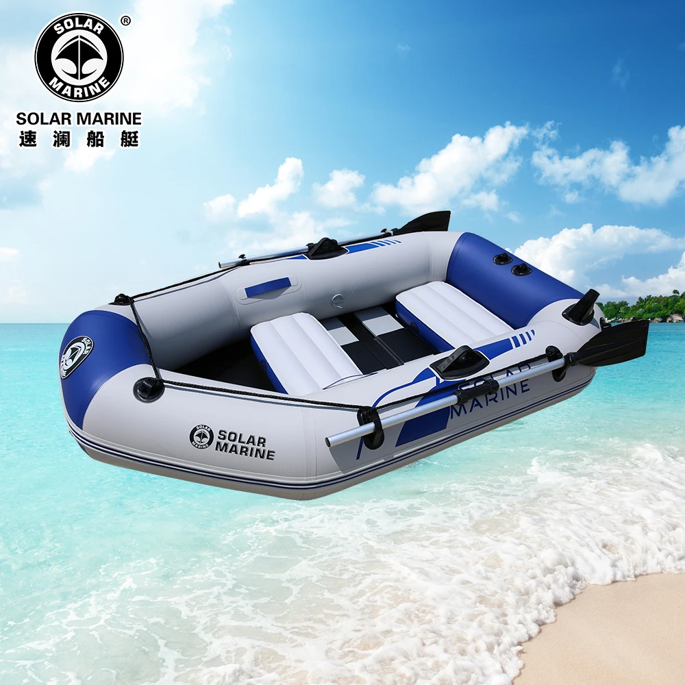 

2 person 2m length rowing boats wooden floor PVC material professional fishing boat inflatable laminated wear resistant boat