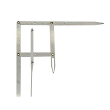 1 шт. из нержавеющей стали золотое соотношение Штангенциркули бровей постоянный макияж с микроволокном измерительный инструмент золотые инструменты для бровей