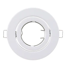 Современный белый Встраиваемый прожектор монтажная рамка MR16 GU10 розетка прикрепляемый к потолку фитинг отверстие лампа освещение приспособление для внутреннего освещения