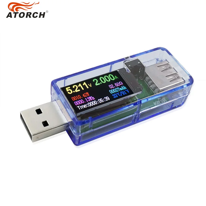 Цифровой USB тестер 10 шт./лот 13 в 1 вольтметр qc2.0/qc3.0 5 В/9 В/12 В/20 В постоянного тока