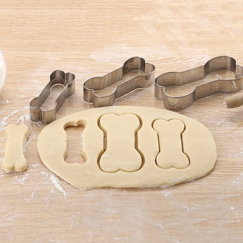 3 шт. набор торт форма для печенья резак для торта Форма кость собаки нержавеющая сталь DIY КУХНЯ формы FBE3