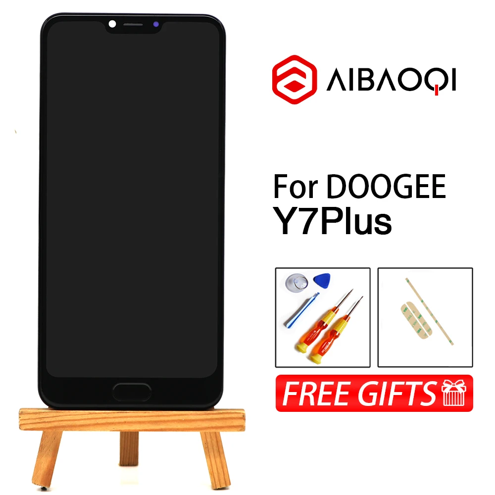 6,18 дюймов сенсорный экран+ 2246x1080 ЖК-дисплей+ рамка в сборе Замена Для Doogee Y7 Plus Android 8,1 телефон