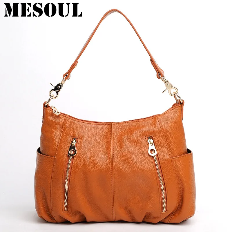 

Fashion Style Genuine Leather Women Shoulder Bag Handbags Tote Female Bag Casual Crossbody Messenger Bag Purses Ladies Bags