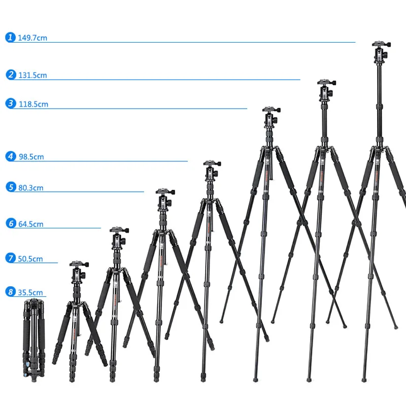 

Tripod Legs Camera Tripod Monopod 3in1 Kit For SLR Professional Tripod +Ball Head+Quick Release Plate Sirui A1005+Y10