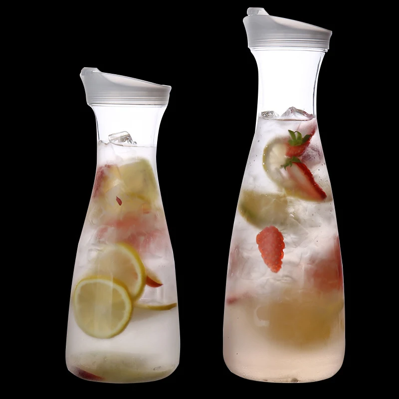 0.6l/1l/1.6l Plastictransparent Beverage Bottle Bar Acrylic Juices Pot