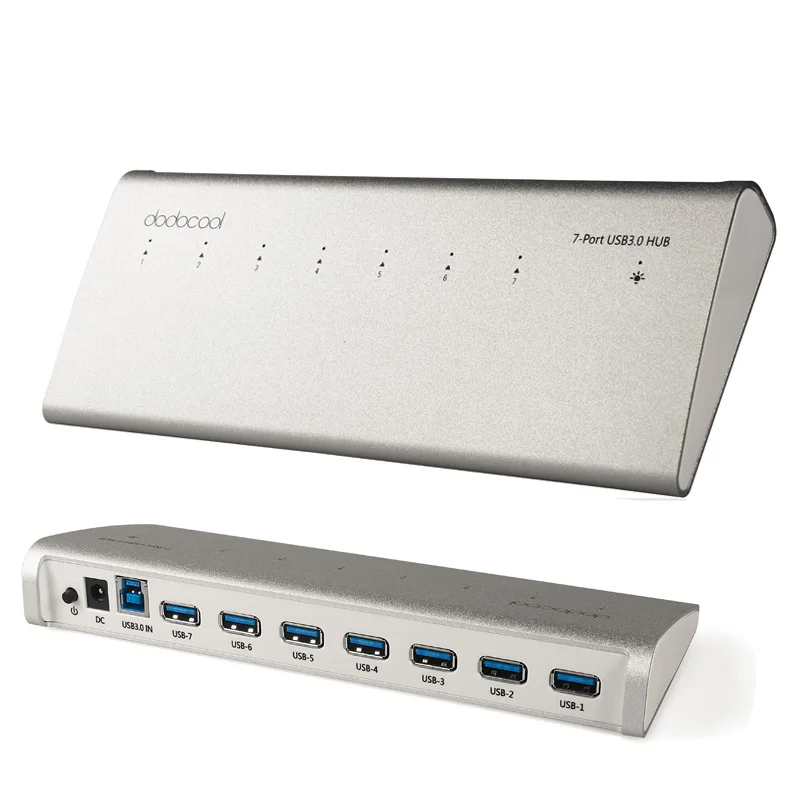 dodocool 7-Port USB 3.0 HUB charger hubs for iMac Macbook Air Pro Superspeed 5Gbps External AC Adapter desktop laptop pc dodocool 7-Port USB 3.0 HUB charger hubs for iMac Macbook Air Pro Superspeed 5Gbps External AC Adapter desktop laptop pc