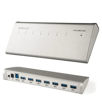 

dodocool 7-Port USB 3.0 HUB charger hubs for iMac Macbook Air Pro Superspeed 5Gbps External AC Adapter desktop laptop pc