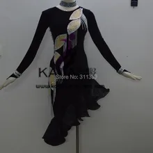 Стиль! KAKA-L140221, женская одежда для латинского танца, бахрома для сальсы, платье Танго, самба румба чача, латинское танцевальное платье для продажи