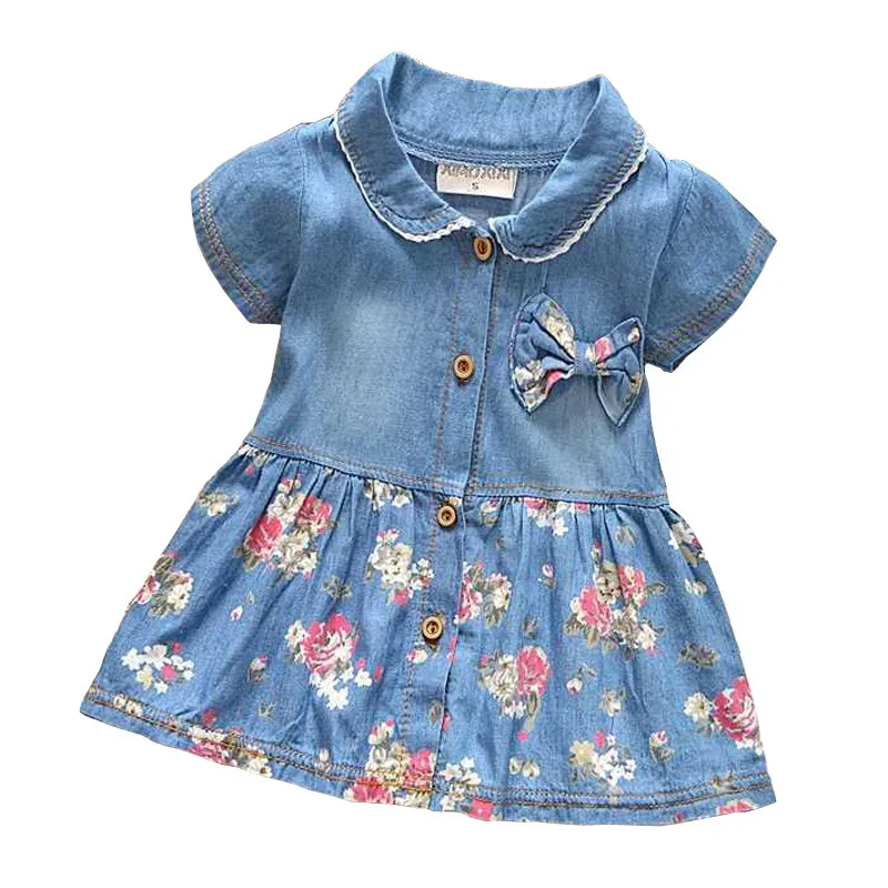 BibiCola-0-2-years-old-summer-hot-sale-fashion-girl-jeans-dress-casual-summer-children-s