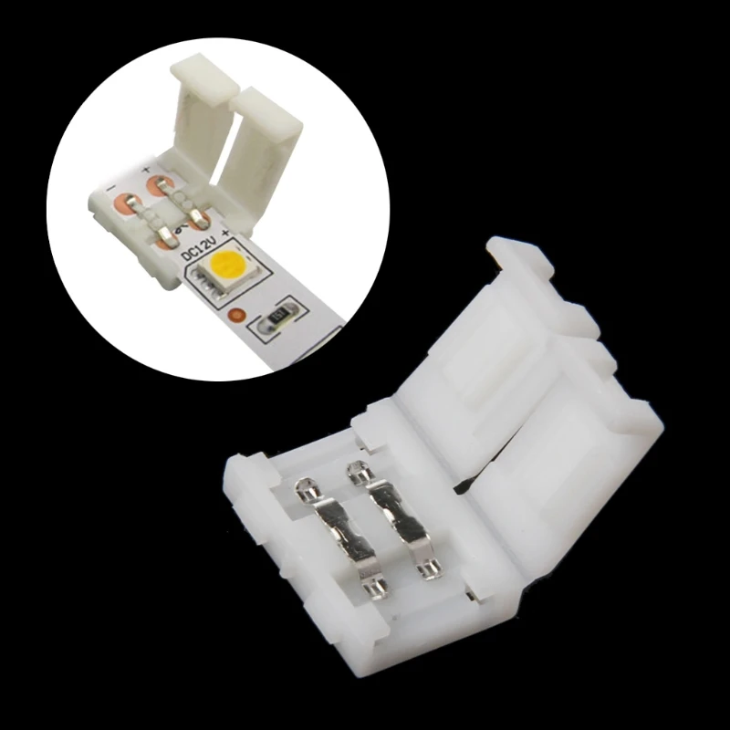 

YAM 8mm 2 Pin Adapter PCB For 3528 SMD LED Strip Light Single Color Solderless