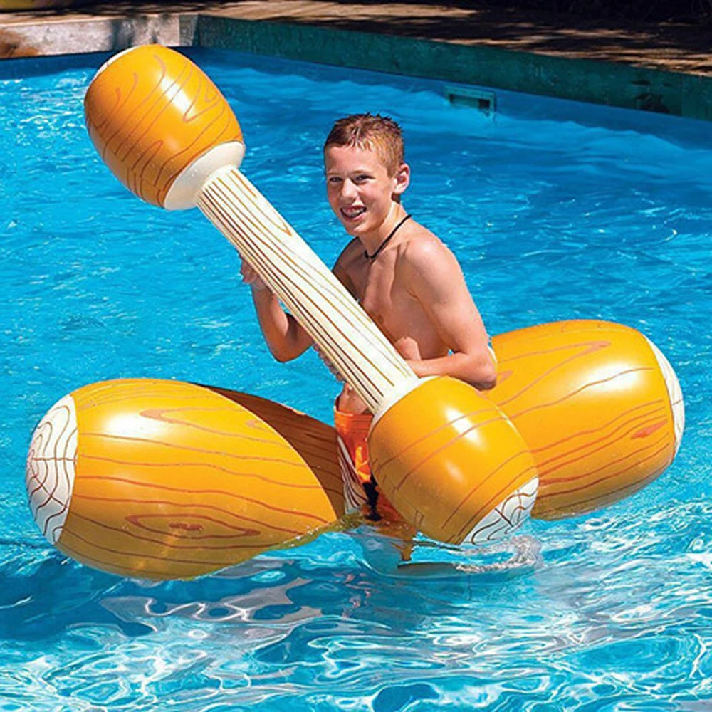 

4 Pieces/pack Inflatable Float Ride-On Float Row Swim Water Sports Bumper Swimming Pool Water Toys Game Children Party Play