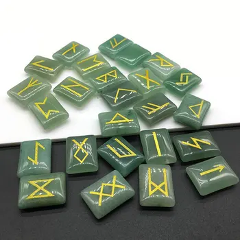 

Reiki charms Luen Rune Obsidian as Niven Divination Viking Runes Amulet Set Reiki Healing Crystals Divination Tumbled Stones