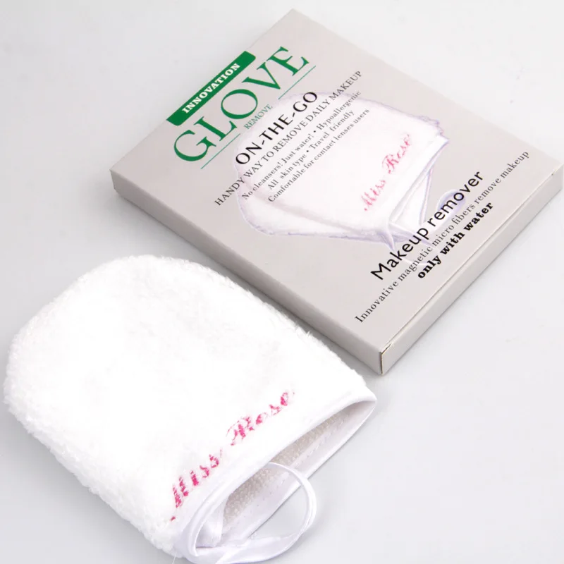 MISS ROSE брендовые профессиональные перчатки для снятия макияжа удобные очищающие перчатки Очищающая ткань румяна