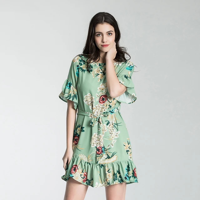 Vintage Ruffle Dress
