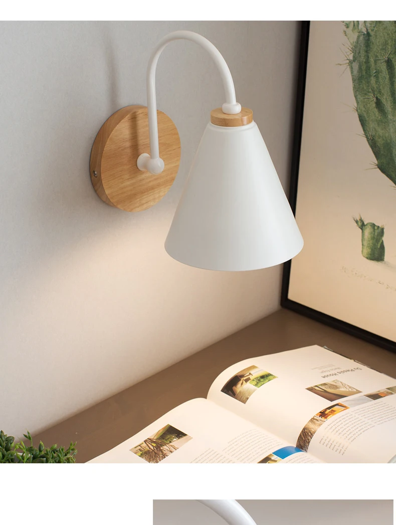 Деревянный настенный светильник s прикроватный настенный светильник для спальни настенный светильник бра для кухни ресторана современный настенный светильник скандинавские бра