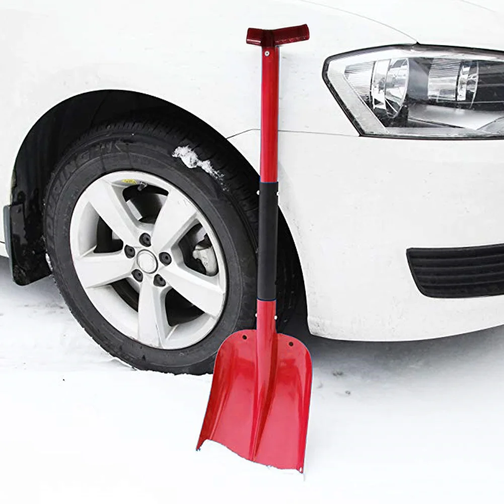 Liga de Alumínio Portátil com Cortador Raspador de Gelo Neve do Carro para Quebrar a Serra de Gelo pá de Neve Aprimorado Telescópica xl Viu 9 Raspador de gelo