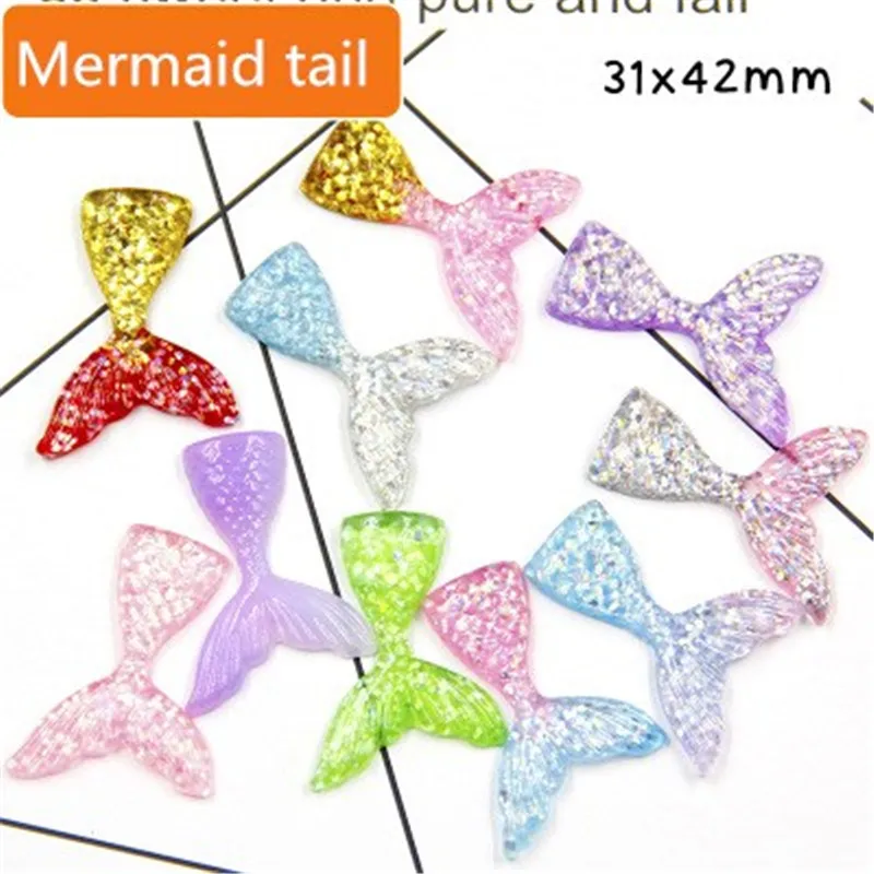 

10Pcs Mermaid Tail Fluffy Polymer Slime Box Toys for Children Charms Lizun Modeling Clay DIY Kit Accessories Kids Plasticin Gift