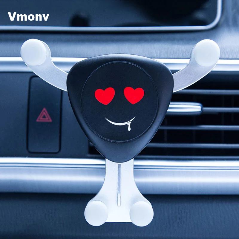 

Vmonv Car Phone Holder For iPhone X XS Gravity Air Vent Monut Stand Cellphone Holder Stand For Samsung OPPO Huawei Phone Stand