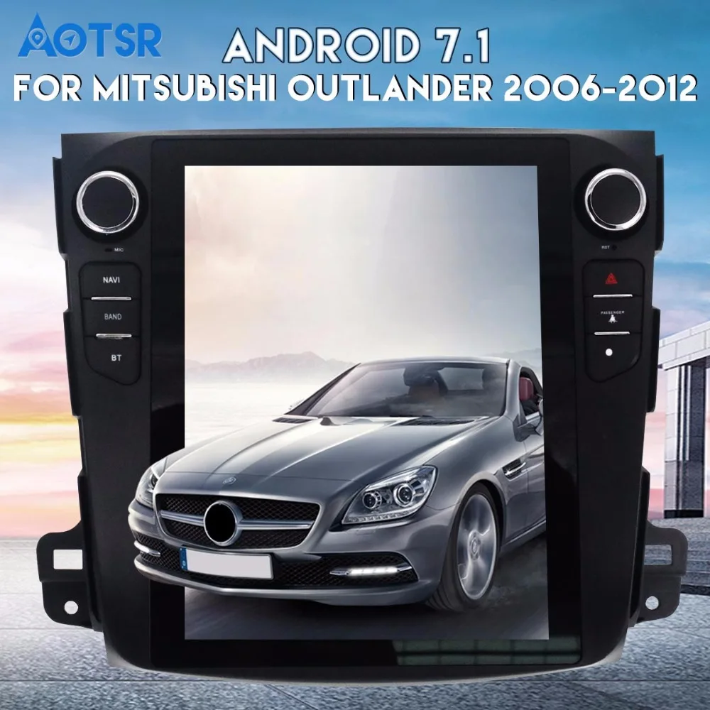 Автомобильный GPS навигатор в стиле Tesla для Mitsubishi Outlander Citroen C Crosser Peugeot 4007 2006 ~ 2012