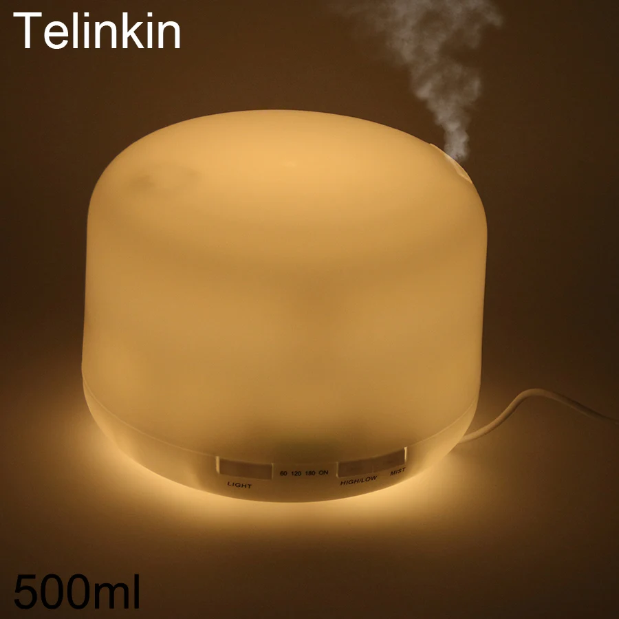 

Telinkin 500ML Air Humidifier Ultrasonic Electric Aromatherapy Essential Oil Diffuser Aromatherpy Aromatherapy Air Diffuser