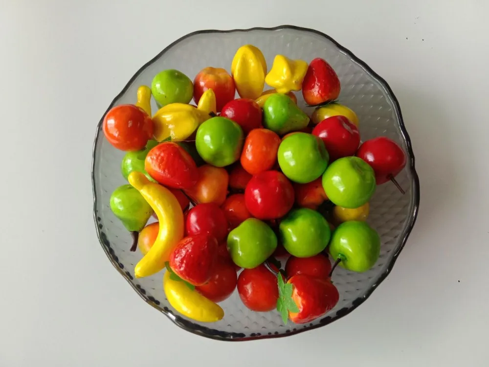 

Decorative Lifelike Realistic Mini Artificial Fake Fruit Decor Assortment Lot of 20