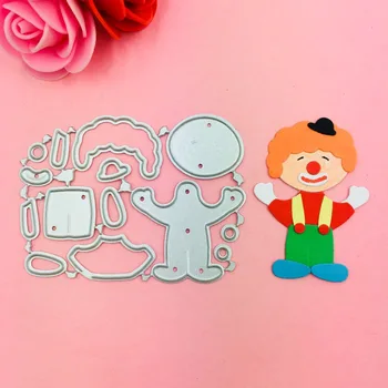 

clown boy Metal Cutting Dies Stencils for DIY Scrapbooking Stamp/photo album Decorative Embossing DIY Paper Cards