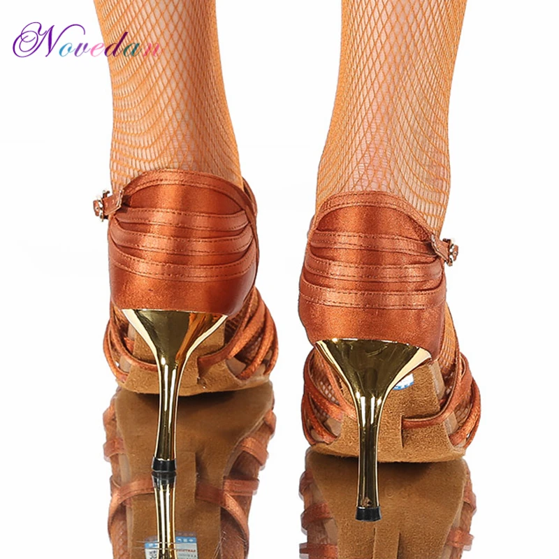 Женская Профессиональная обувь для латинских танцев, сальсы, Танго, бальных, самбы, танцевальная обувь, женские туфли на высоком каблуке, мягкие туфли для танцев 5 см/6 см/7 см/8 см