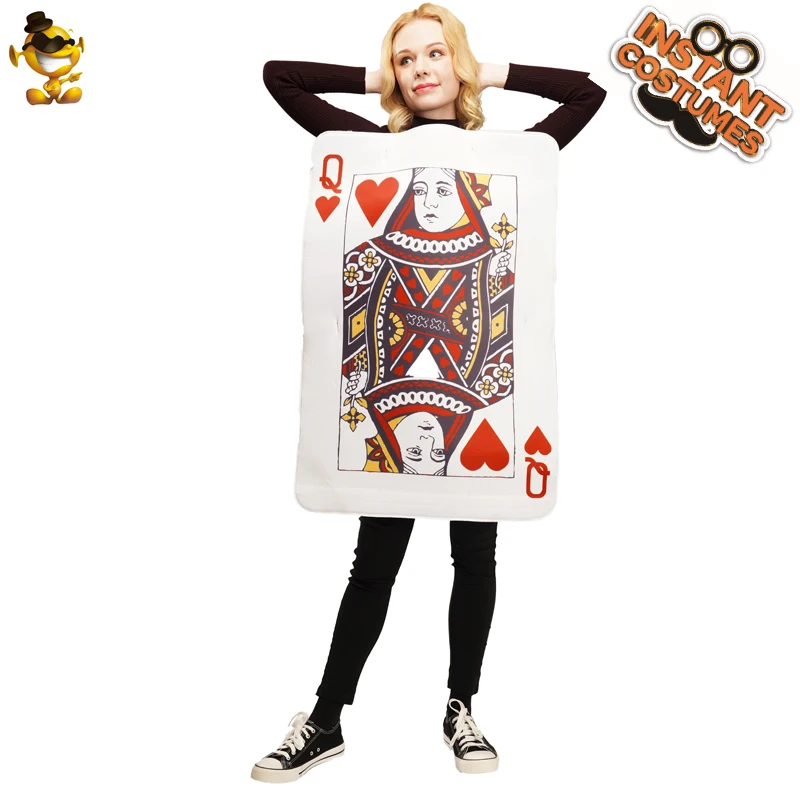 Костюмы на Хэллоуин для взрослых король и королева сердец костюмы маскарадные сердца игра в покер карта