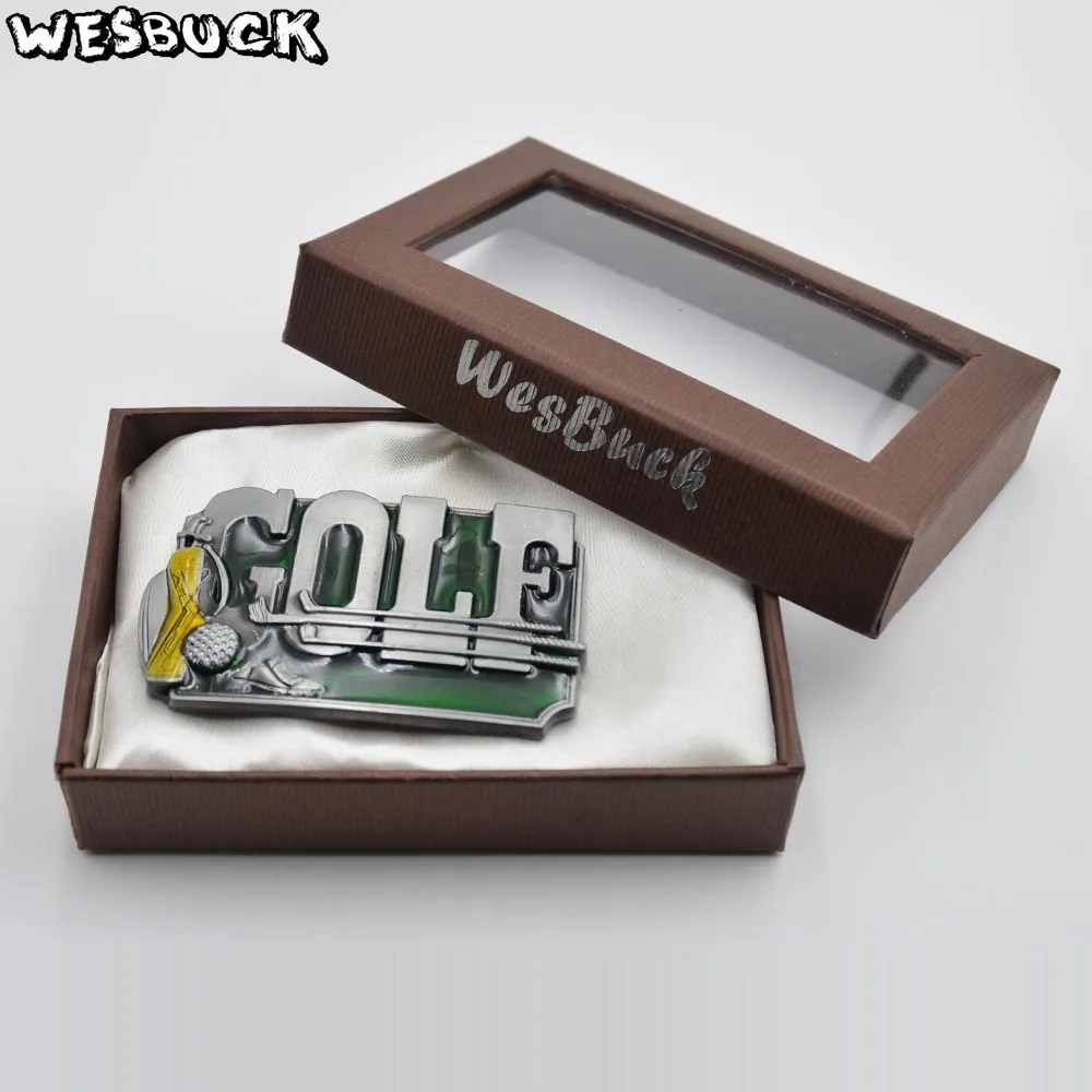 5 PCS MOQ Fashion Buckles WesBuck Brand New Style Metal Rectangle Belt Buckles for Man Women Western Belt Head