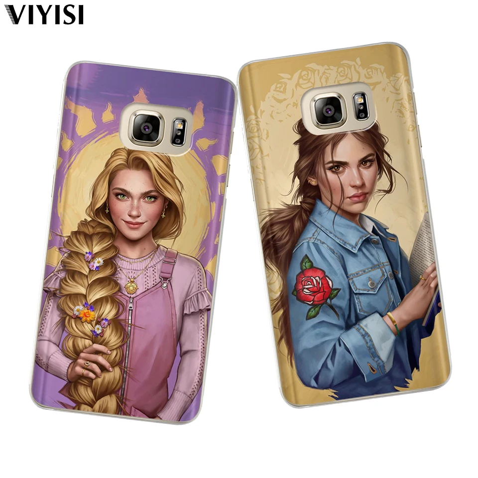 

For Samsung Galaxy A30 A50 A10 A20 A40 A70 M10 M20 Coque Modern Princess Snow White Ariel Belle Tinker Bell Etui Phone Case