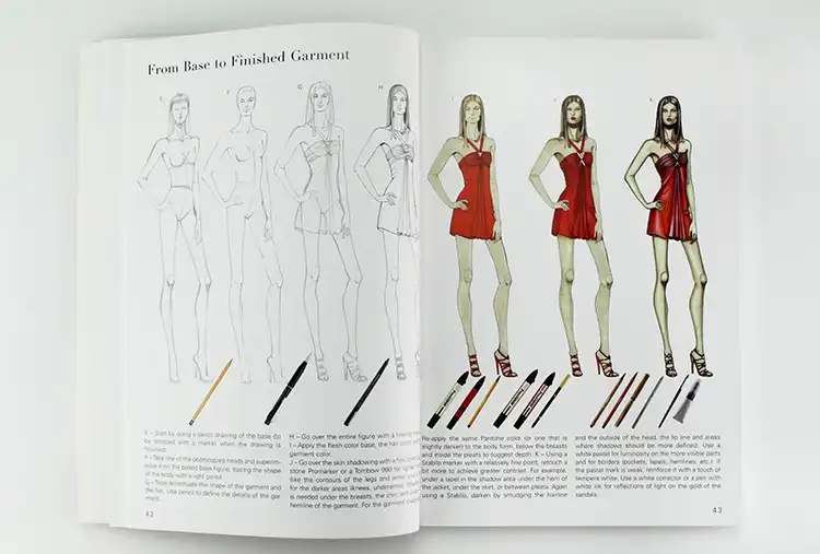 Neue Fashion Illustration Design Buch Fur Erwachsene Schmuck Hand Gemalt Manuskript Design Tutorial Kleidung Hardcover Buch Null Aliexpress