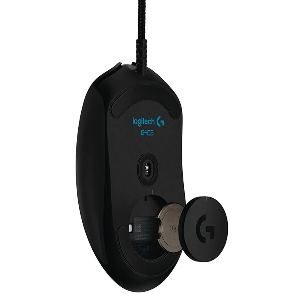  100% Original Logitech G403 Mouse Gamer USB Wired Gaming RGB Mouse 12000DPI 6 Keys Programmable Mic