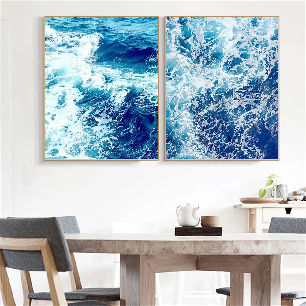 Плакаты на скандинавскую тему и принтами кофе Wall Art Холст Картина море океан