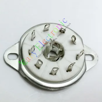 

Wholesale and retail 4pc 9pin Ceramic vacuum tube socket value EC52 EF50 EF55 EFF51 audio amp parts free shipping