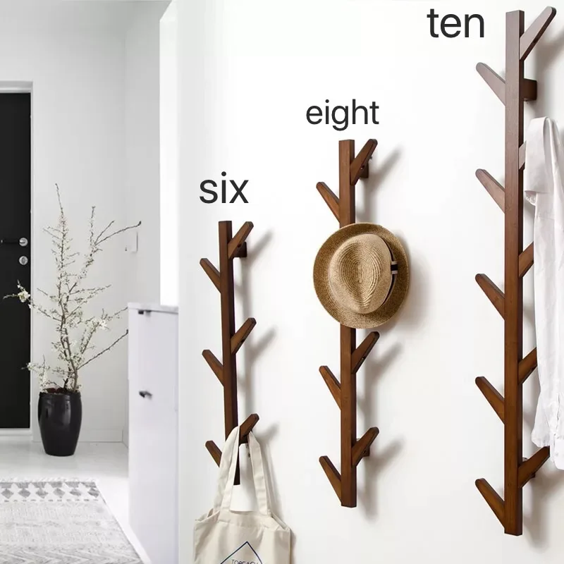 Creative Bedroom entrance door hanger coat rack simple European wall hanging clothes hook coat 6