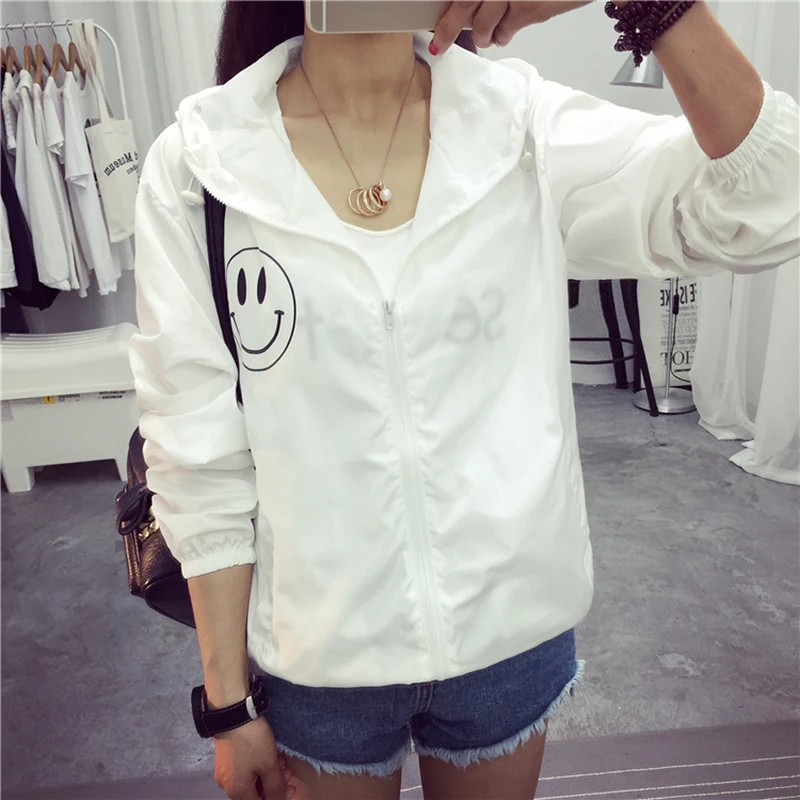 

2019 Jackets Women New Brand Basic Jacket Women's Hooded Outwear Casual Women Solid Fashion Thin Windbreaker Women Coat