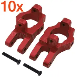 10x Алюминий Передняя балка (L/R) база с Socket 0006 для WLtoys 12428 12423 1/12 RC автомобиль гусеничный Краткий курс Грузовик Запчасти