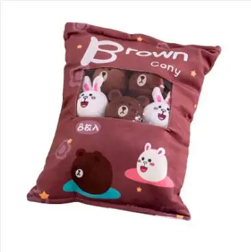 

WYZHY Creative snacks plush toys a bag of 8 sofa bedroom ornaments to send friends and children gifts 50X38CM