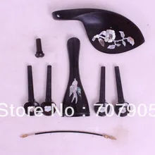 Новинка 4/4 части скрипки детали для скрипки, колышек упор для подбородка, подгриф хвост gut endpin# W8