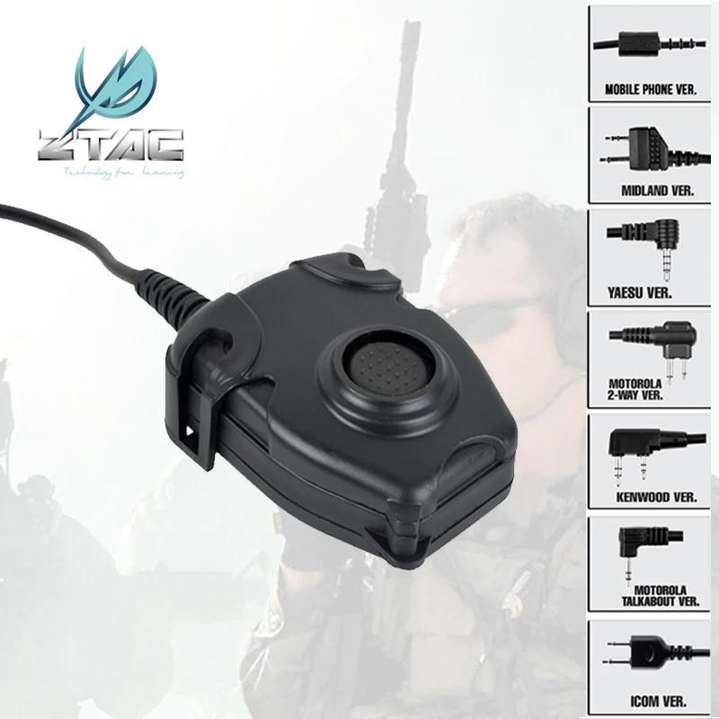 Тактические наушники Z TAC Softair Sordin тактические Z112 PTT Midland kenwood для стрельбы активные